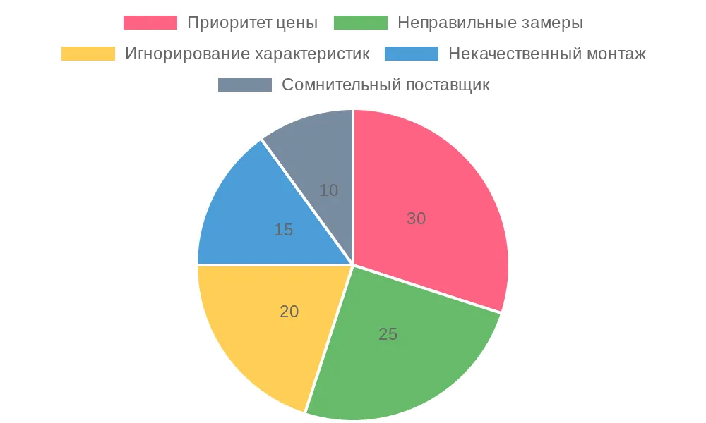 Диаграмма распространенности ошибок